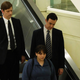 Brian Maillard, Beanie Feldstein, and Colin Hanks in Impeachment: American Crime Story